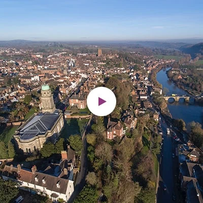 Shropshire aerial view